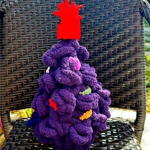Purple lovers Knitted Christmas tree